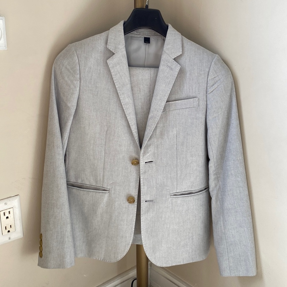 J. Crew Crewcuts boys grey suit